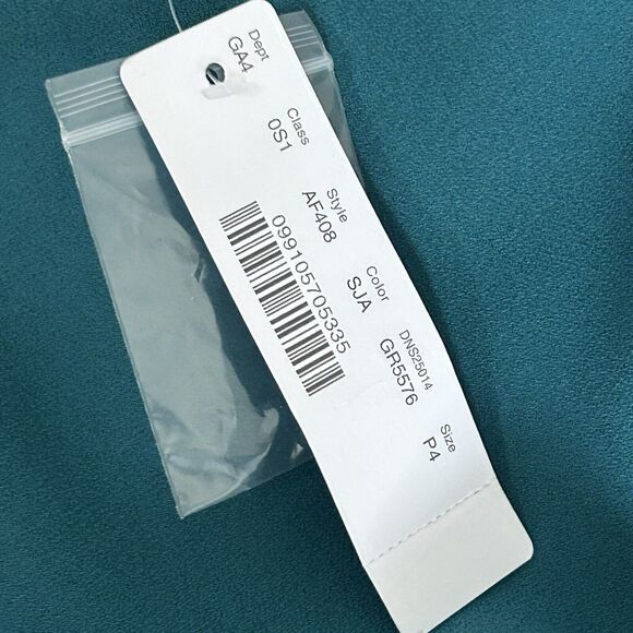 J. Crew Dress Womens 4 Green Foggia Crepe Pleated Sleeves Cocktail NWT $170 - Picture 8 of 11